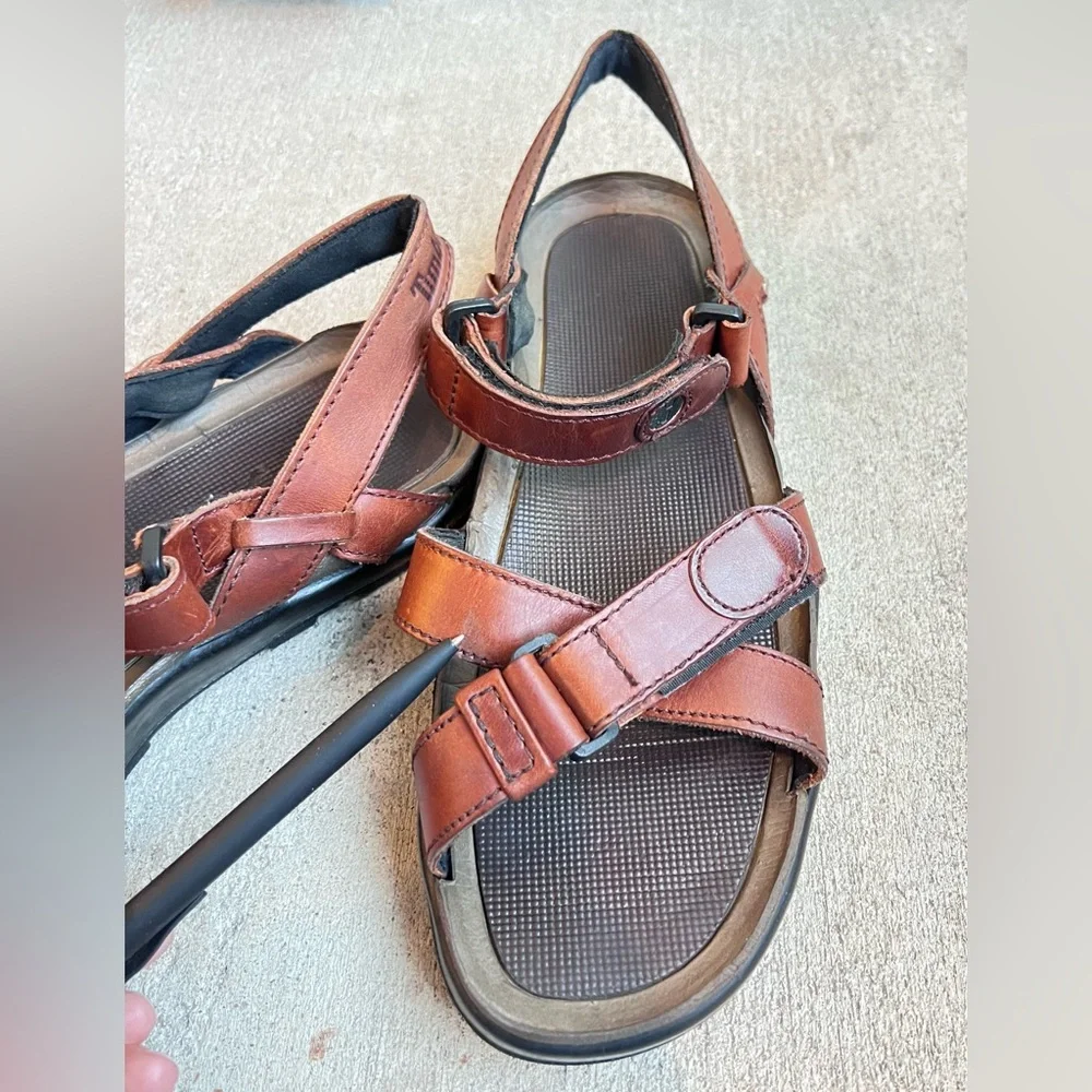 Timberland Leather Hiking Sandals Mens Gorpcore Outdoor Trail Utility Dad Style - Picture 14 of 14